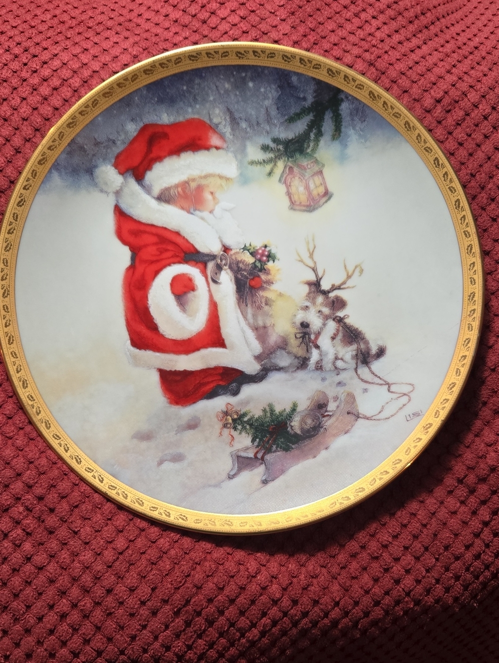 Santa's Littlest Reindeer By The Hamilton Collection 1992